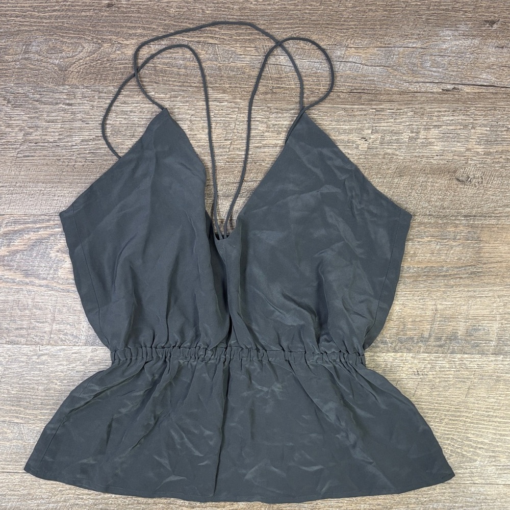 Designers Remix Charlotte Eskildsen Gray Sleeveless Top Size 36 (US 4)